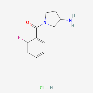 B1448464 1-(2-Fluorobenzoyl)pyrrolidin-3-amine hydrochloride CAS No. 1461705-18-9