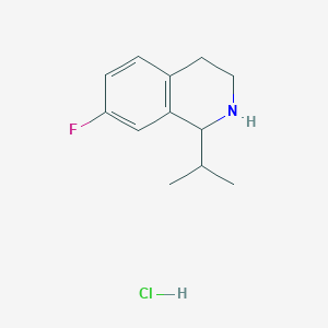 7-Fluoro-1-(propan-2-yl)-1,2,3,4-tetrahydroisoquinoline hydrochloride