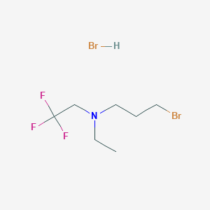 molecular formula C7H14Br2F3N B1448466 (3-Bromopropyl)(ethyl)(2,2,2-trifluoroethyl)amine hydrobromide CAS No. 1461707-37-8