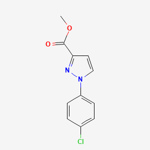 molecular formula C11H9ClN2O2 B1448467 methyl 1-(4-chlorophenyl)-1H-pyrazole-3-carboxylate CAS No. 1642802-89-8
