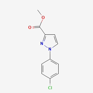 molecular formula C11H9ClN2O2 B1448467 1-(4-氯苯基)吡唑-3-甲酸甲酯 CAS No. 1642802-89-8