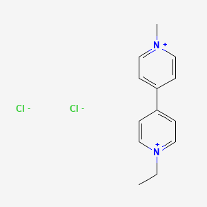 molecular formula C13H16Cl2N2 B14484673 1-Ethyl-1'-methyl-4,4'-bipyridin-1-ium dichloride CAS No. 65419-10-5
