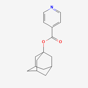 molecular formula C16H19NO2 B14484678 Isonicotinic acid, 1-adamantyl ester CAS No. 64140-40-5