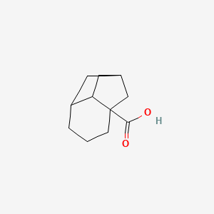 molecular formula C11H16O2 B14484706 Octahydro-4H-2,4-methanoindene-4-carboxylic acid CAS No. 66085-40-3