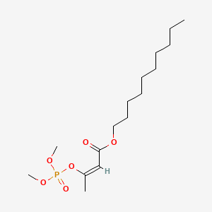 molecular formula C16H31O6P B14484784 Decyl 3-((dimethoxyphosphinyl)oxy)-2-butenoate CAS No. 64011-82-1