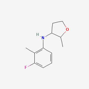 molecular formula C12H16FNO B1448483 N-(3-fluoro-2-methylphenyl)-2-methyloxolan-3-amine CAS No. 1545285-56-0