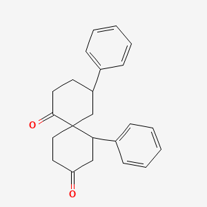 molecular formula C23H24O2 B14484924 4,7-Diphenylspiro[5.5]undecane-1,9-dione CAS No. 66067-24-1