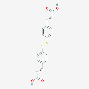 molecular formula C18H14O4S2 B014485 4,4'-Dithiobiscinnamic Acid CAS No. 38650-27-0