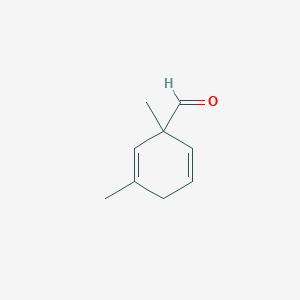 molecular formula C9H12O B14485057 1,3-Dimethylcyclohexa-2,5-diene-1-carbaldehyde CAS No. 64081-50-1