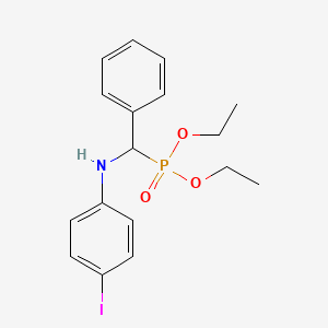 molecular formula C17H21INO3P B14485076 Diethyl [(4-iodoanilino)(phenyl)methyl]phosphonate CAS No. 64532-40-7
