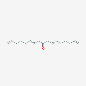 molecular formula C17H26O B14485151 Heptadeca-1,6,11,16-tetraen-9-one CAS No. 65535-01-5