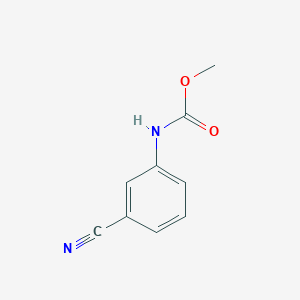 molecular formula C9H8N2O2 B14485159 Methyl (3-cyanophenyl)carbamate CAS No. 65448-74-0