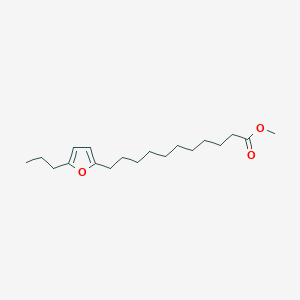 molecular formula C19H32O3 B14485197 Methyl 11-(5-propylfuran-2-YL)undecanoate CAS No. 64137-45-7