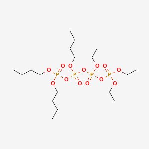 molecular formula C18H42O13P4 B14485228 Tributyl triethyl tetraphosphate CAS No. 63906-92-3