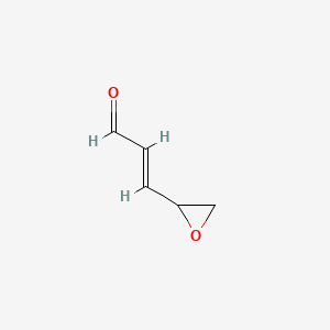 molecular formula C5H6O2 B14485361 4,5-Epoxy-2-pentenal CAS No. 64011-46-7