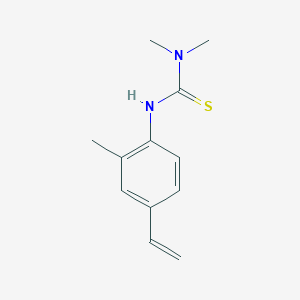 molecular formula C12H16N2S B14485375 N'-(4-Ethenyl-2-methylphenyl)-N,N-dimethylthiourea CAS No. 63914-67-0