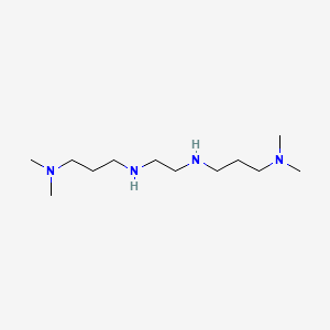 molecular formula C12H30N4 B14485381 N~1~,N~1'~-(Ethane-1,2-diyl)bis(N~3~,N~3~-dimethylpropane-1,3-diamine) CAS No. 65675-36-7