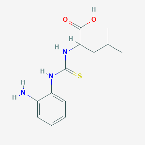 2-[(2-Aminophenyl)carbamothioylamino]-4-methylpentanoic acid