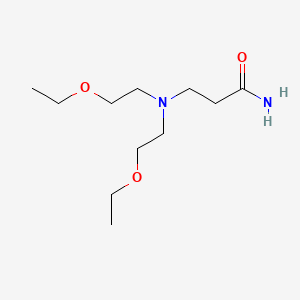 molecular formula C11H24N2O3 B14485414 N~3~,N~3~-Bis(2-ethoxyethyl)-beta-alaninamide CAS No. 63759-31-9