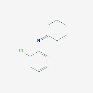 molecular formula C12H14ClN B14485447 N-(2-Chlorophenyl)cyclohexanimine CAS No. 64456-61-7