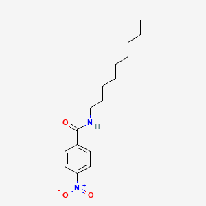molecular formula C16H24N2O3 B14485454 Benzamide, 4-nitro-N-nonyl- CAS No. 64026-21-7