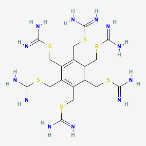 molecular formula C18H30N12S6 B14485468 Hexaisothiourea methylbenzene CAS No. 64039-41-4
