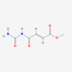 molecular formula C6H8N2O4 B14485529 methyl (E)-4-(carbamoylamino)-4-oxobut-2-enoate CAS No. 65490-98-4