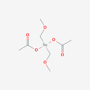 molecular formula C8H16O6Sn B14485592 Bis(acetyloxy)[bis(methoxymethyl)]stannane CAS No. 63744-95-6