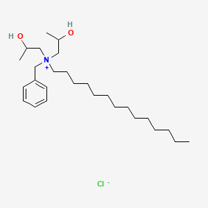 molecular formula C27H50ClNO2 B14485596 Benzylbis(2-hydroxypropyl)tetradecylammonium chloride CAS No. 65059-94-1
