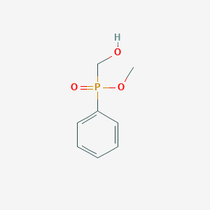 molecular formula C8H11O3P B14485597 Phosphinic acid, (hydroxymethyl)phenyl-, methyl ester CAS No. 64128-97-8