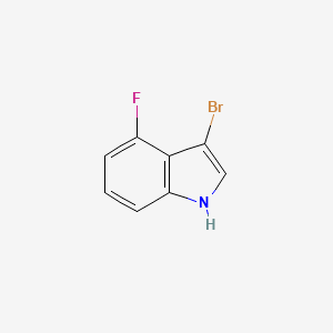 molecular formula C8H5BrFN B1448560 3-bromo-4-fluoro-1H-indole CAS No. 1388056-97-0