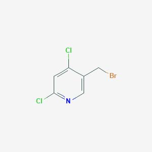 molecular formula C6H4BrCl2N B1448561 5-(Bromomethyl)-2,4-dichloropyridine CAS No. 1227606-01-0