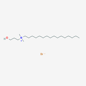 molecular formula C21H46BrNO B14485627 N-(3-Hydroxypropyl)-N,N-dimethylhexadecan-1-aminium bromide CAS No. 63989-29-7