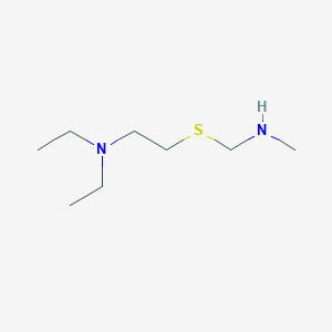 molecular formula C8H20N2S B14485651 N,N-Diethyl-2-{[(methylamino)methyl]sulfanyl}ethan-1-amine CAS No. 64594-36-1