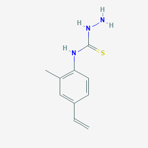 molecular formula C10H13N3S B14485657 N-(4-Ethenyl-2-methylphenyl)hydrazinecarbothioamide CAS No. 63914-69-2