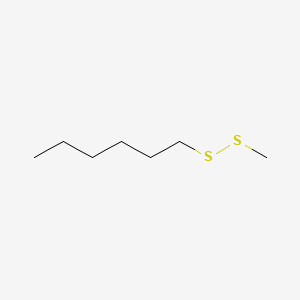 molecular formula C7H16S2 B14485684 Methyl n-hexyl disulfide CAS No. 64580-52-5