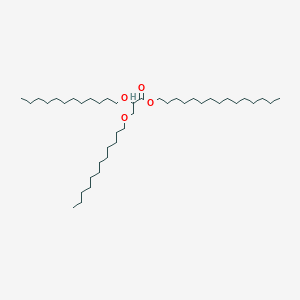 molecular formula C42H84O4 B14485747 Pentadecyl 2,3-bis(dodecyloxy)propanoate CAS No. 64713-54-8