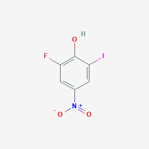 molecular formula C6H3FINO3 B1448578 2-Fluoro-6-iodo-4-nitrophenol CAS No. 1566293-79-5