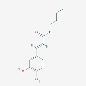 molecular formula C13H16O4 B144858 Butyl 3-(3,4-dihydroxyphenyl)acrylate CAS No. 136944-10-0