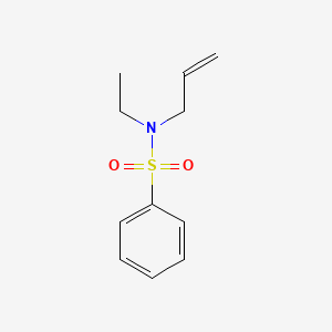 molecular formula C11H15NO2S B14485817 Benzenesulfonamide, N-ethyl-N-2-propenyl- CAS No. 65118-44-7