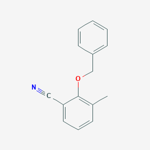 molecular formula C15H13NO B1448584 2-(Benzyloxy)-3-methylbenzonitrile CAS No. 1873082-84-8