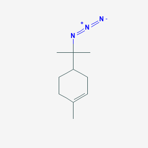 molecular formula C10H17N3 B14485843 4-(2-Azidopropan-2-yl)-1-methylcyclohex-1-ene CAS No. 64374-22-7