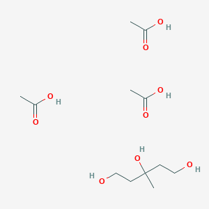 molecular formula C12H26O9 B14485887 Acetic acid;3-methylpentane-1,3,5-triol CAS No. 66470-78-8