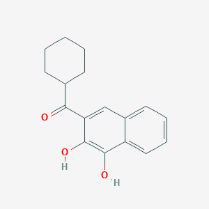 molecular formula C17H18O3 B14485918 Cyclohexyl(3,4-dihydroxynaphthalen-2-yl)methanone CAS No. 65363-49-7