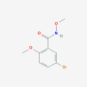 molecular formula C9H10BrNO3 B1448593 5-Bromo-N,2-dimethoxybenzamide CAS No. 1326614-35-0