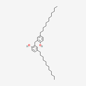 molecular formula C37H60O2 B14485946 2,2'-Methylenebis(4-dodecylphenol) CAS No. 63943-94-2
