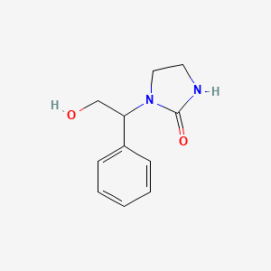 molecular formula C11H14N2O2 B1448597 1-(2-Hydroxy-1-phenylethyl)imidazolidin-2-one CAS No. 1566273-72-0
