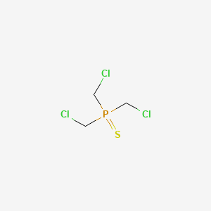 molecular formula C3H6Cl3PS B14486015 Tris(chloromethyl)(sulfanylidene)-lambda~5~-phosphane CAS No. 64956-04-3