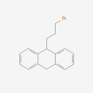 molecular formula C17H17Br B14486100 9-(3-Bromopropyl)-9,10-dihydroanthracene CAS No. 63820-36-0