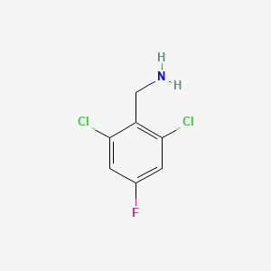 molecular formula C7H6Cl2FN B1448617 2,6-Dichloro-4-fluorobenzylamine CAS No. 1804886-16-5